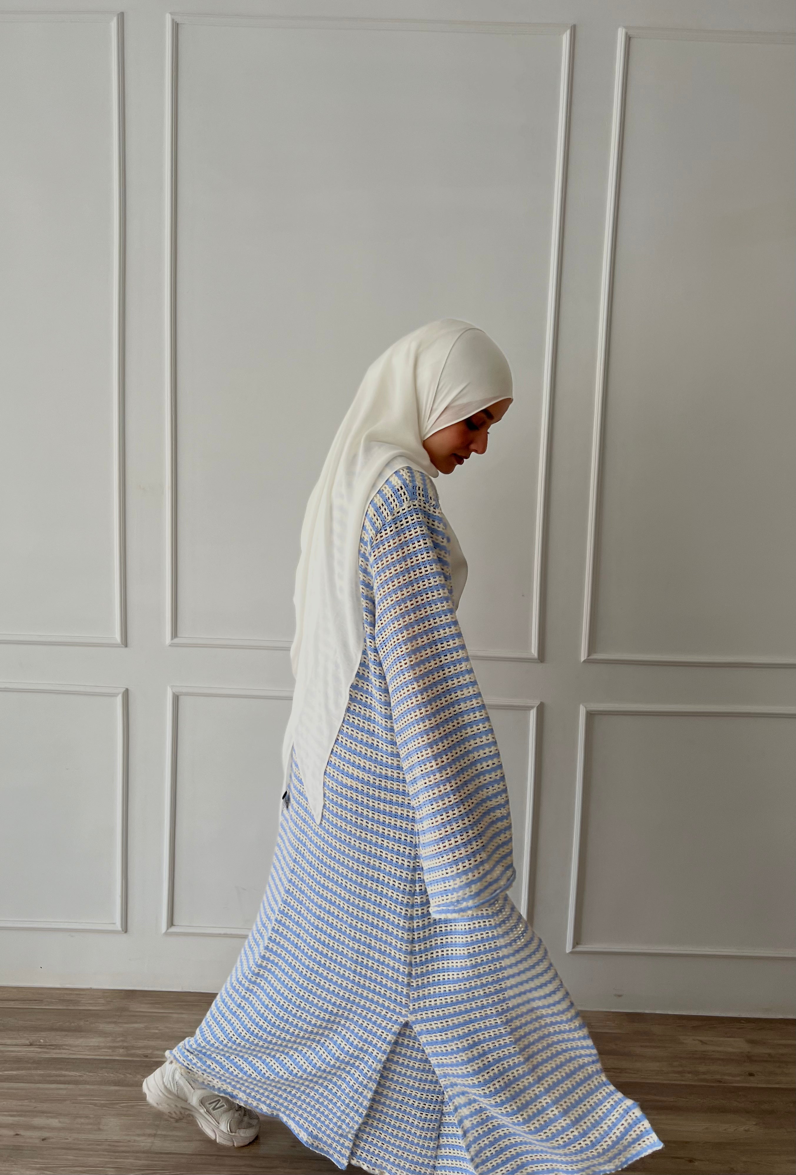 Eva set in white&blue