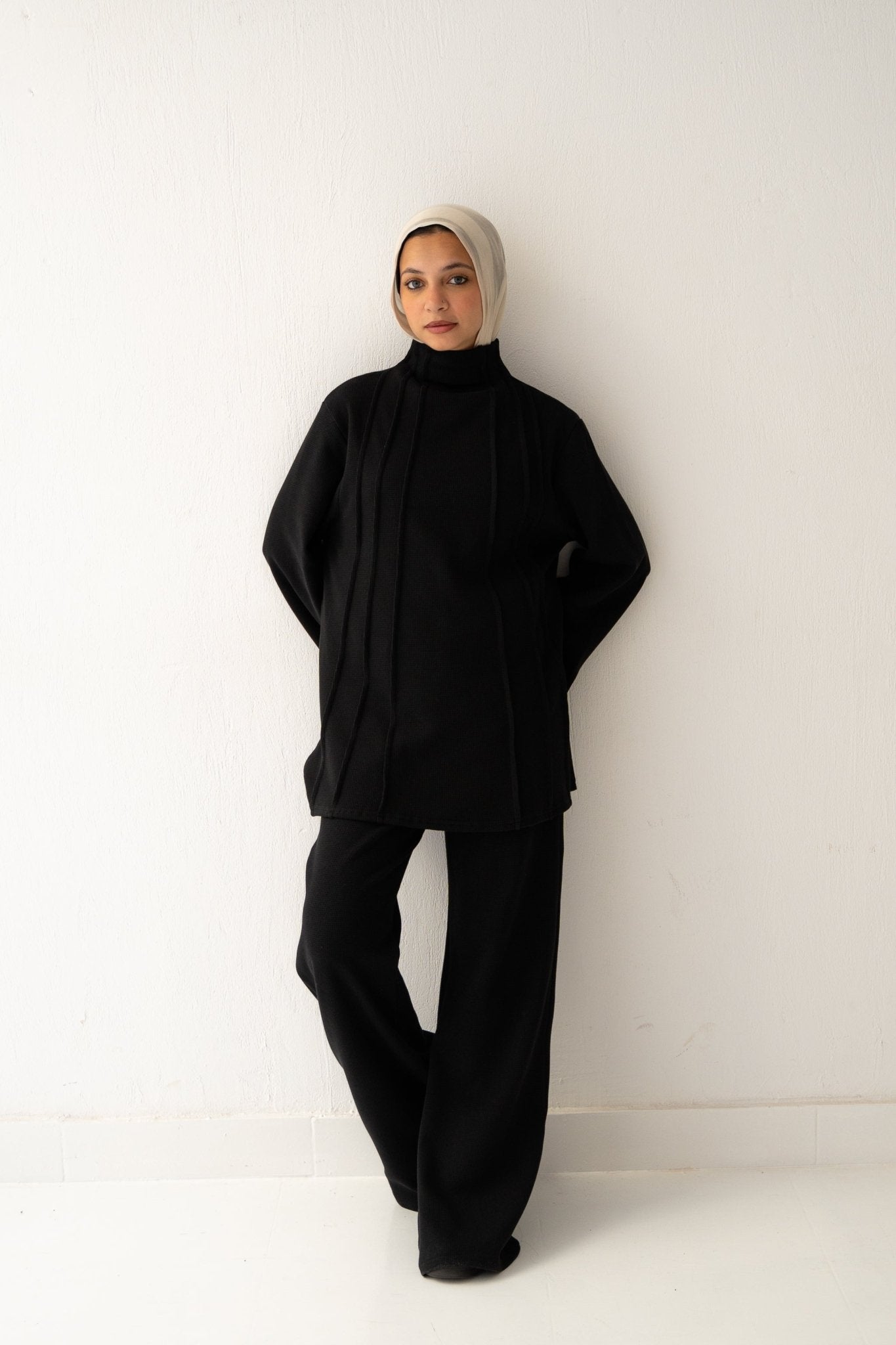 Amelia Set in black - Lillyscarfofficial