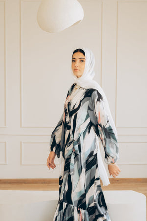 Arlo dress (blue) - Lillyscarfofficial