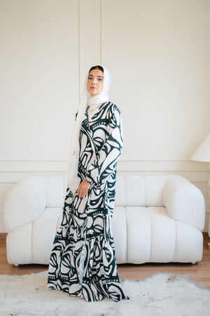 Arlo dress (dark green) - Lillyscarfofficial