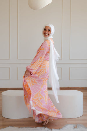 Arlo dress (orange) - Lillyscarfofficial