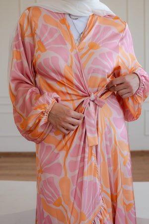 Arlo dress (orange) - Lillyscarfofficial