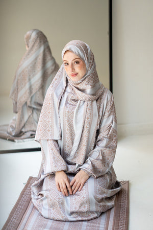 Beige Makramya isdal - Lillyscarfofficial