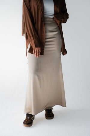 Beige skirt - Lillyscarfofficial