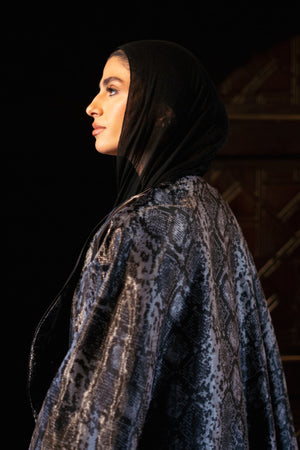 Black Glow Reversible Caftan - Lillyscarfofficial