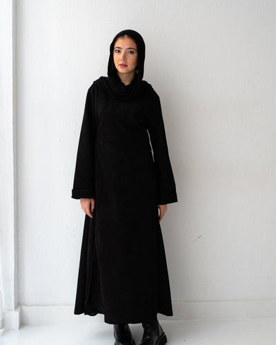 Black Suede Dress - Lillyscarfofficial