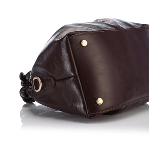Brown bow bag - Lillyscarfofficial