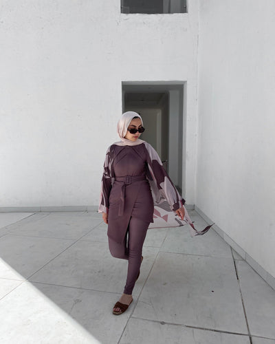 Brown July Burkini - Lillyscarfofficial