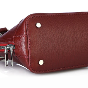 Burgundy oval bag - Lillyscarfofficial