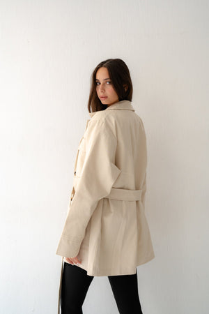 Cargo cream jacket - Lillyscarfofficial