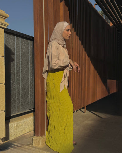 Crushed chiffon skirt - Lillyscarfofficial