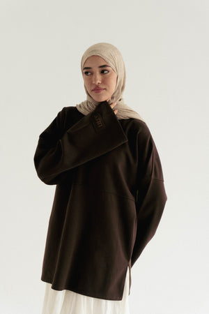 Minimal V in Brown - Lillyscarfofficial