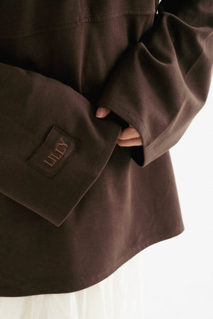 Minimal V in Brown - Lillyscarfofficial