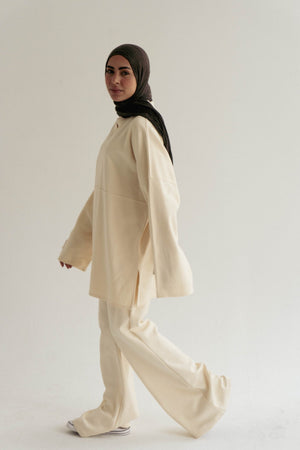 Minimal V in crème - Lillyscarfofficial