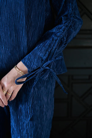 Navy Plissé - Lillyscarfofficial