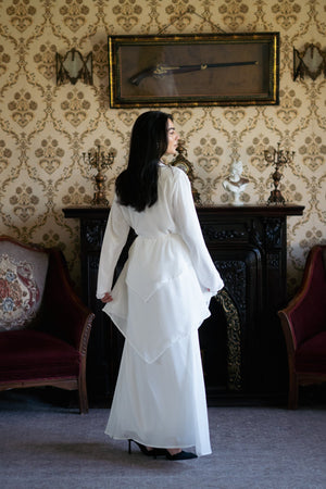 Swan chiffon dress - Lillyscarfofficial