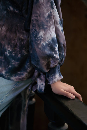 Tie Dye Shimmer Blouse - Lillyscarfofficial