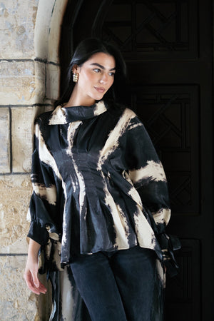 Tie Dye Shimmer Blouse - Lillyscarfofficial