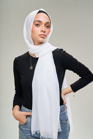 White Cotton - Lillyscarfofficial