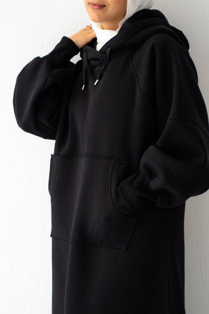 Winter Stroll dress in black - Lillyscarfofficial