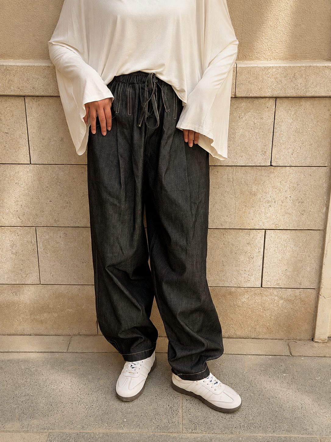 Balloon Pant in Denim