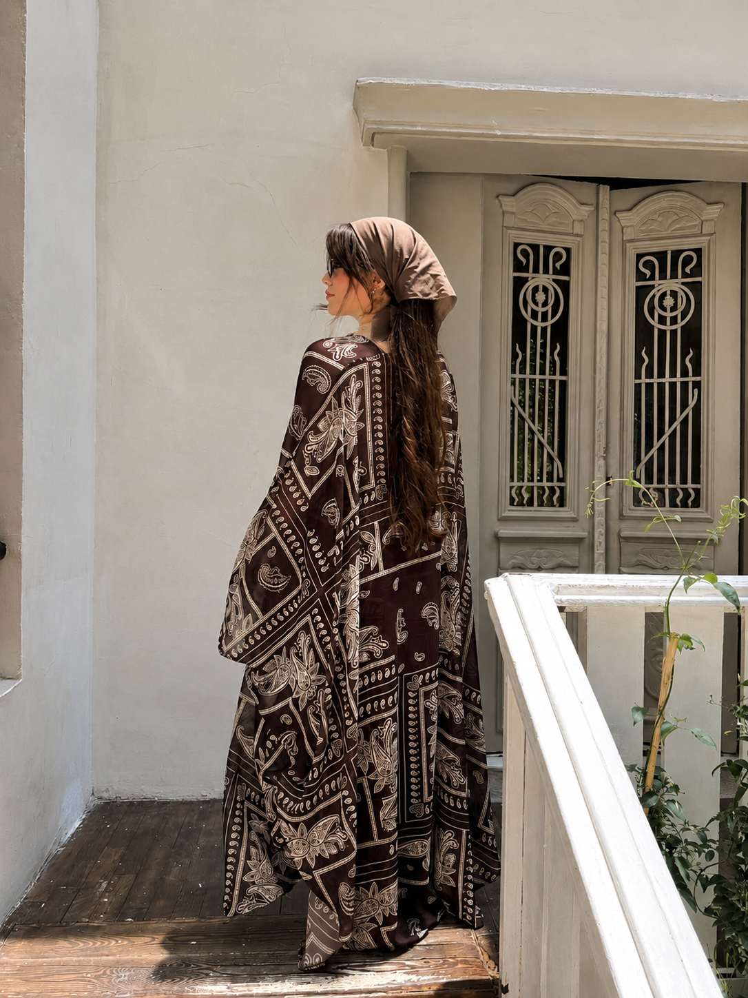Espresso Bloom Chiffon Set