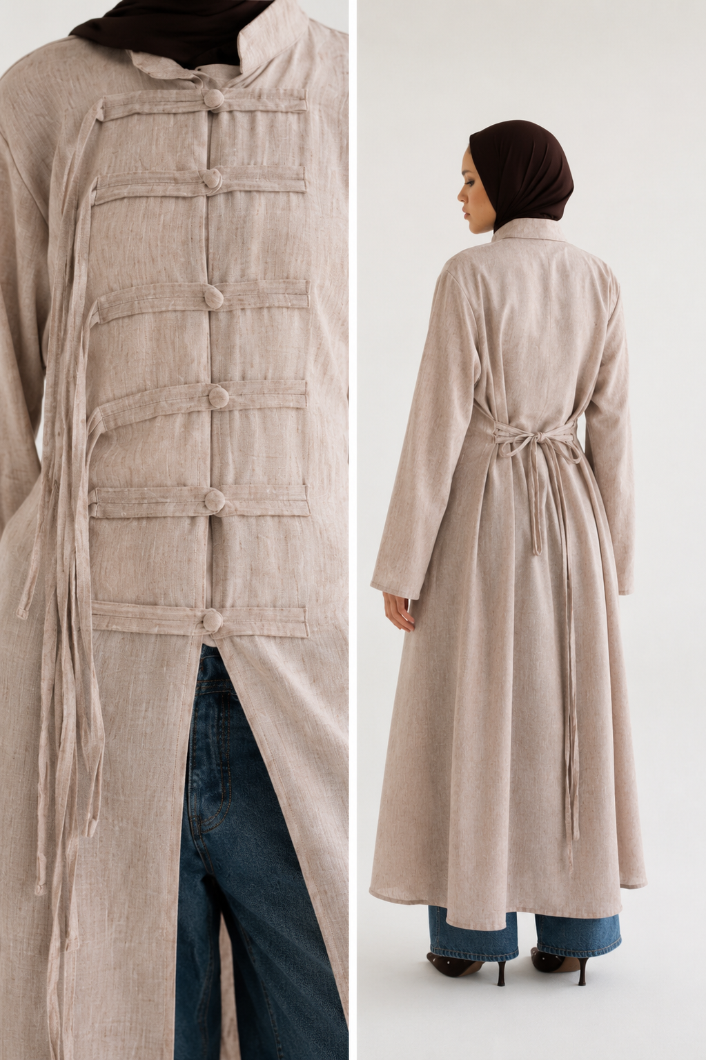 Frog button long shirt