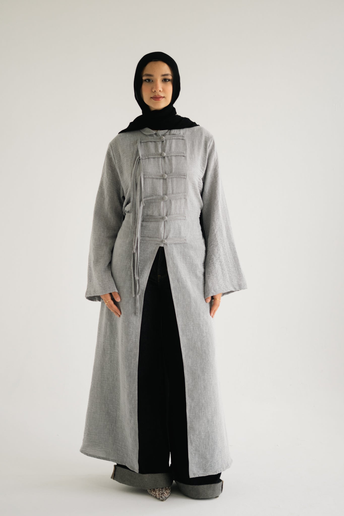 Frog button long shirt