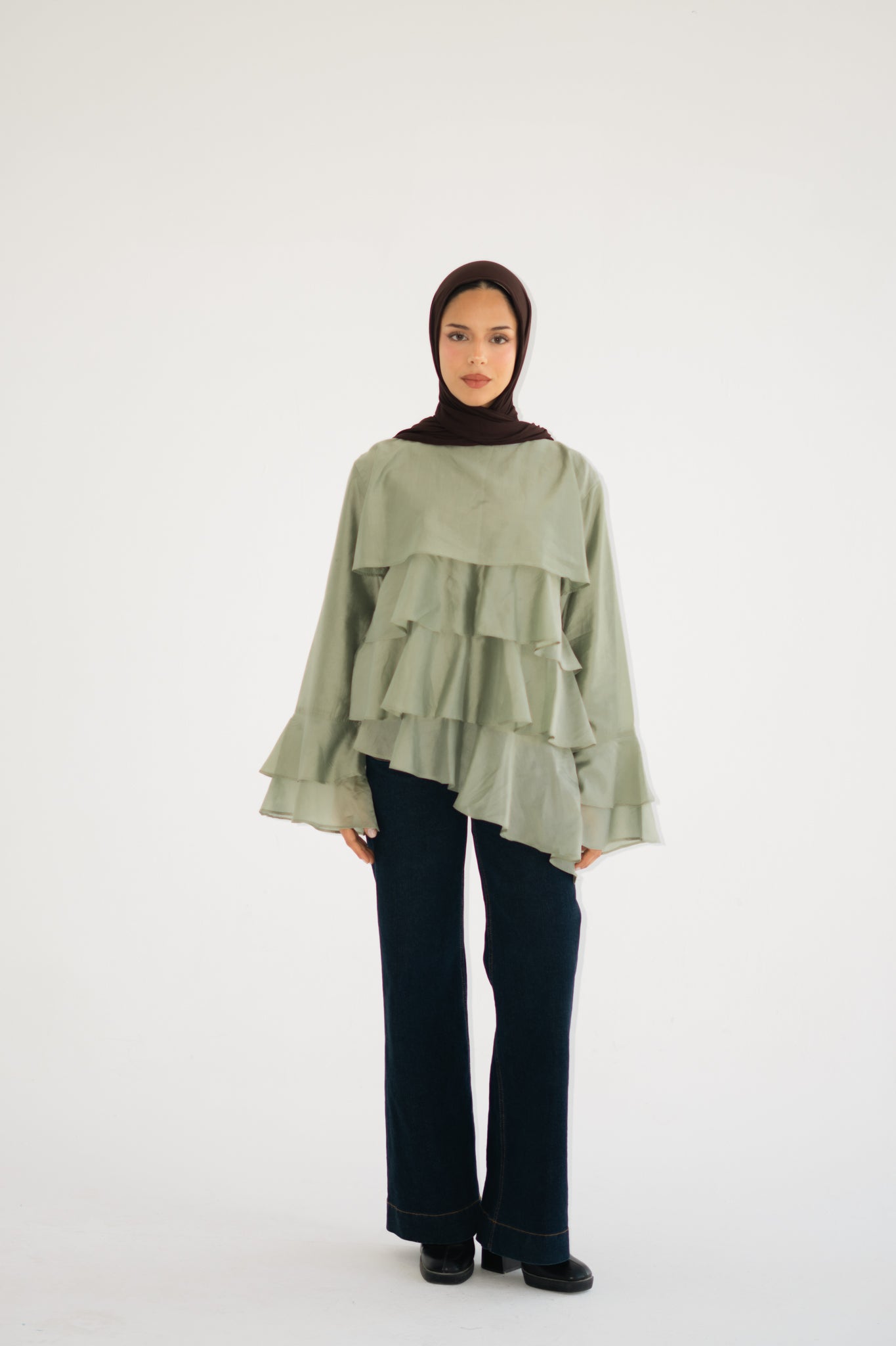 Layered Ruffle top