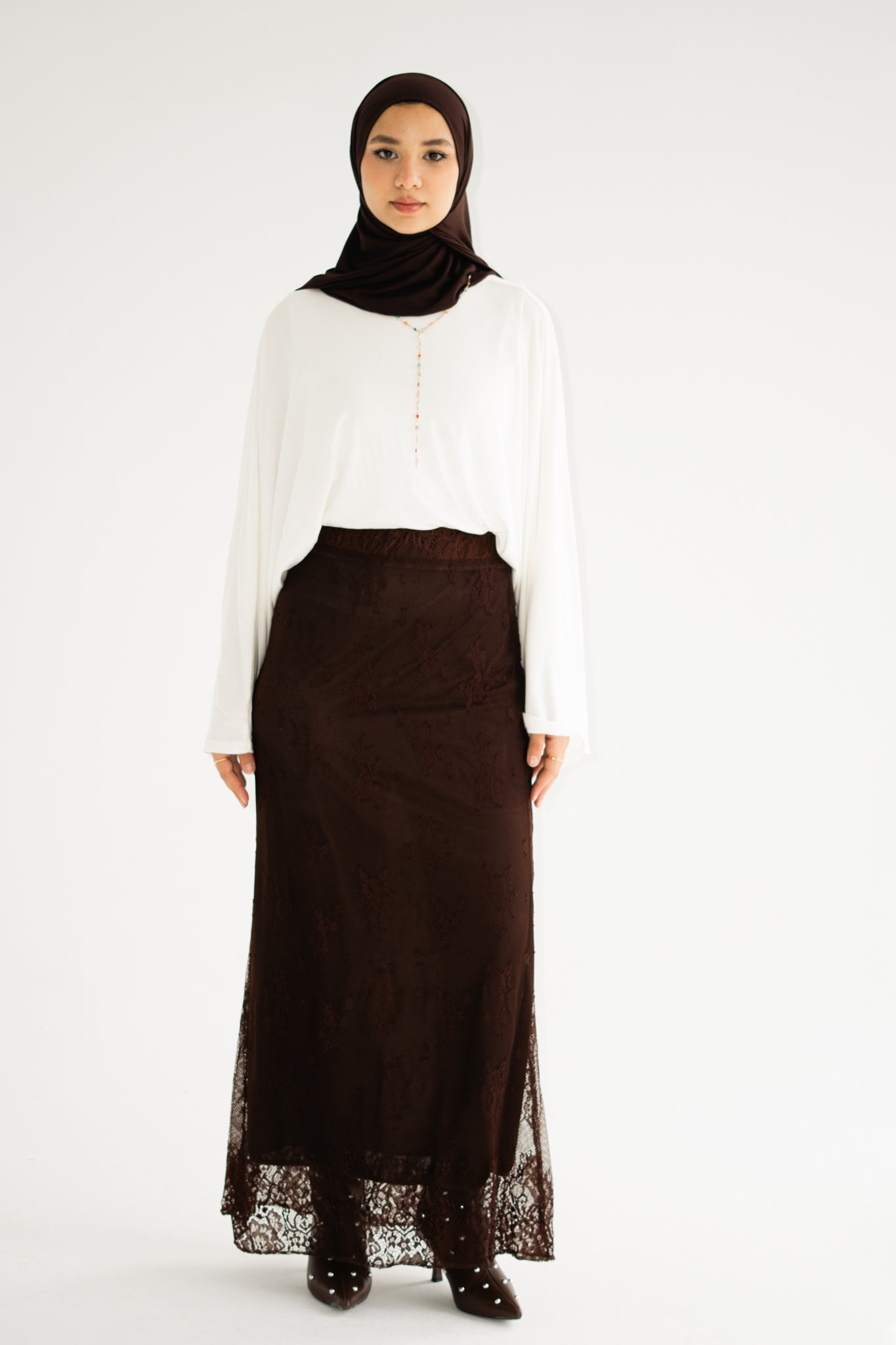 LONG LACE SKIRT