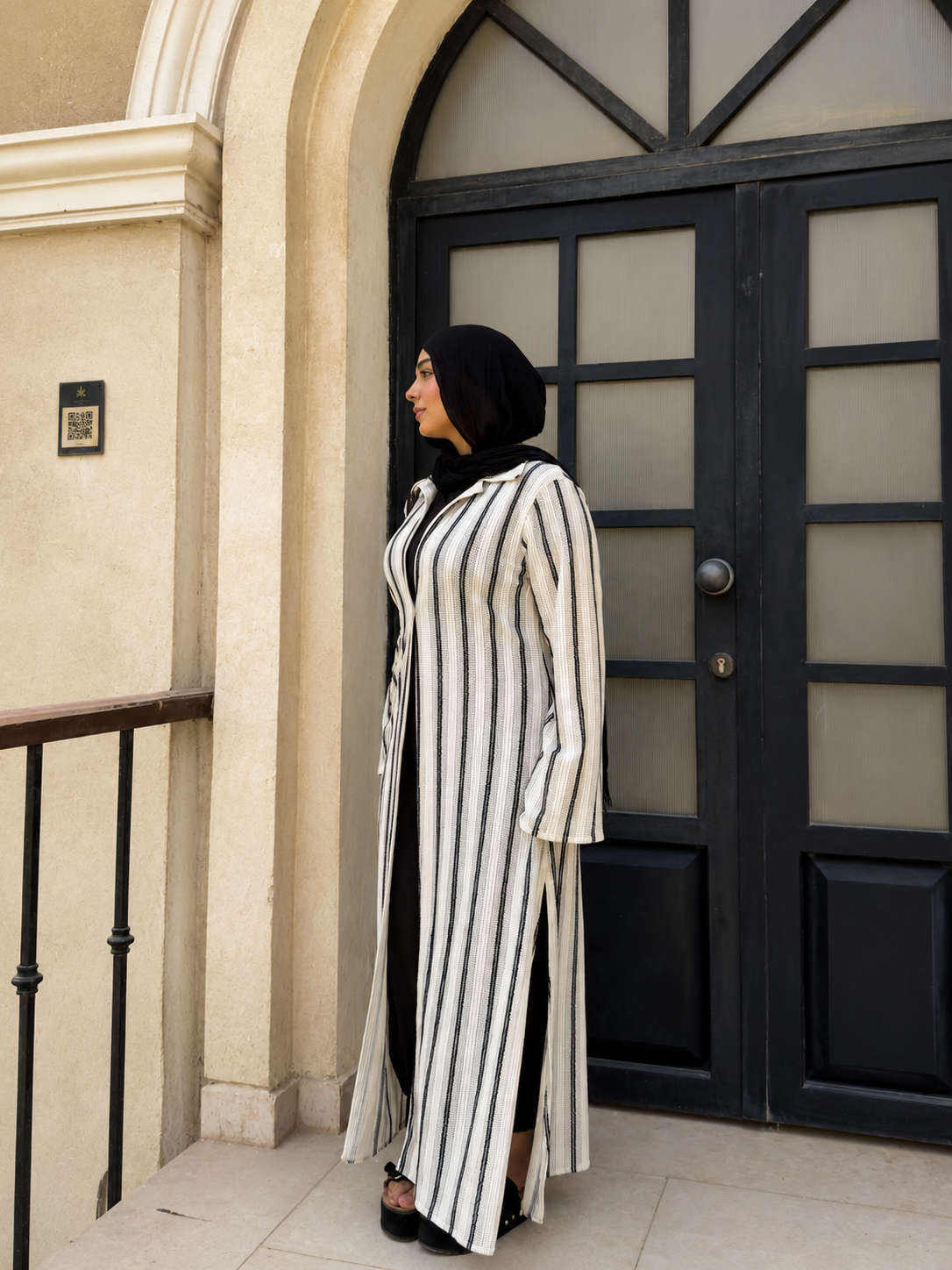 Signature Knit Kimono – Black