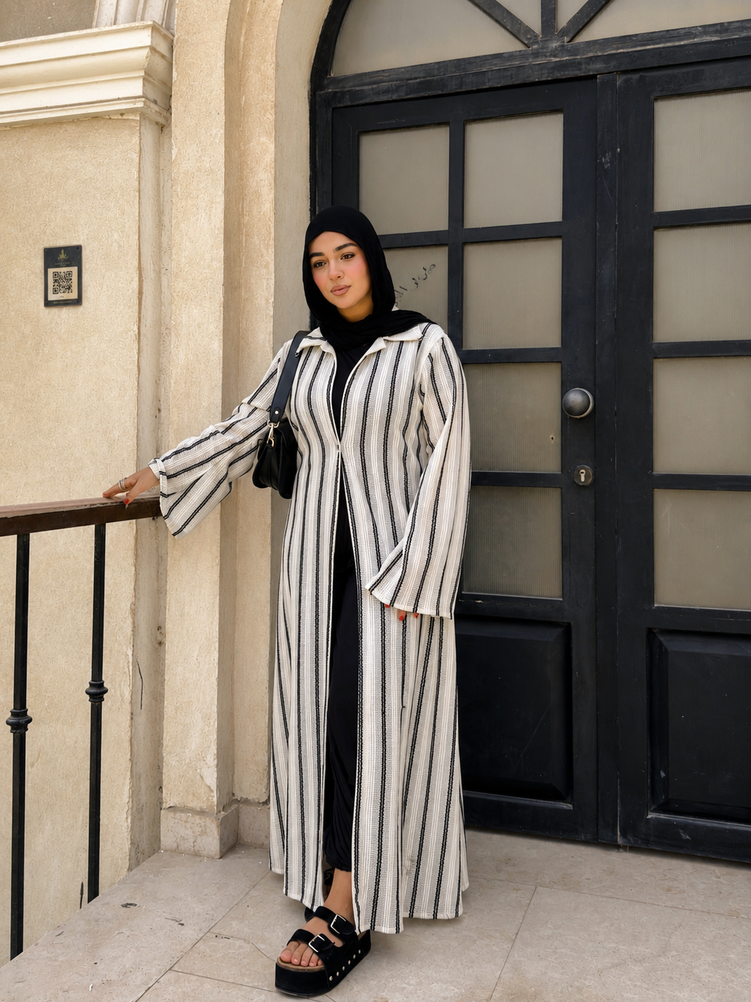 Signature Knit Kimono – Black