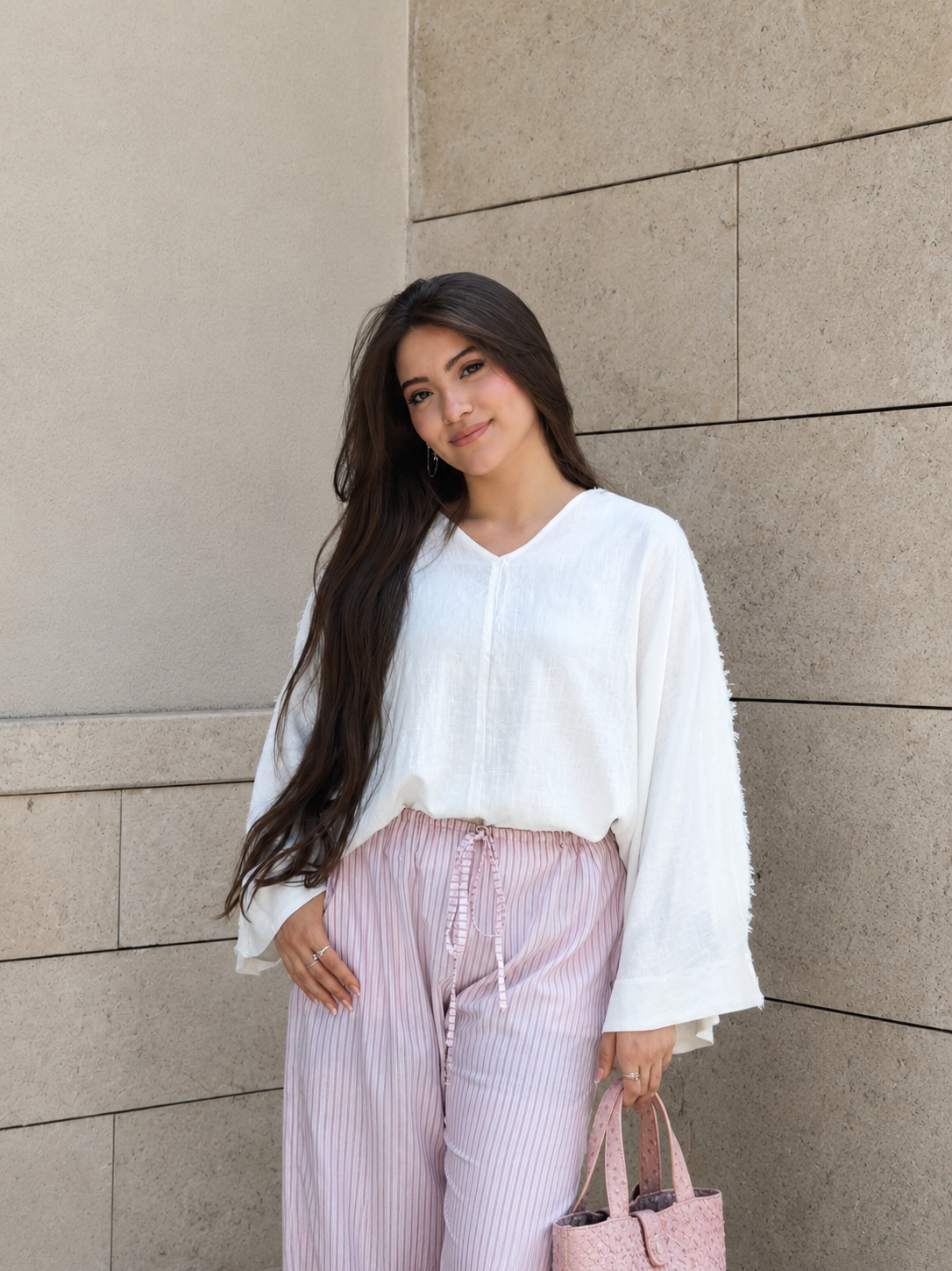 Essential linen top