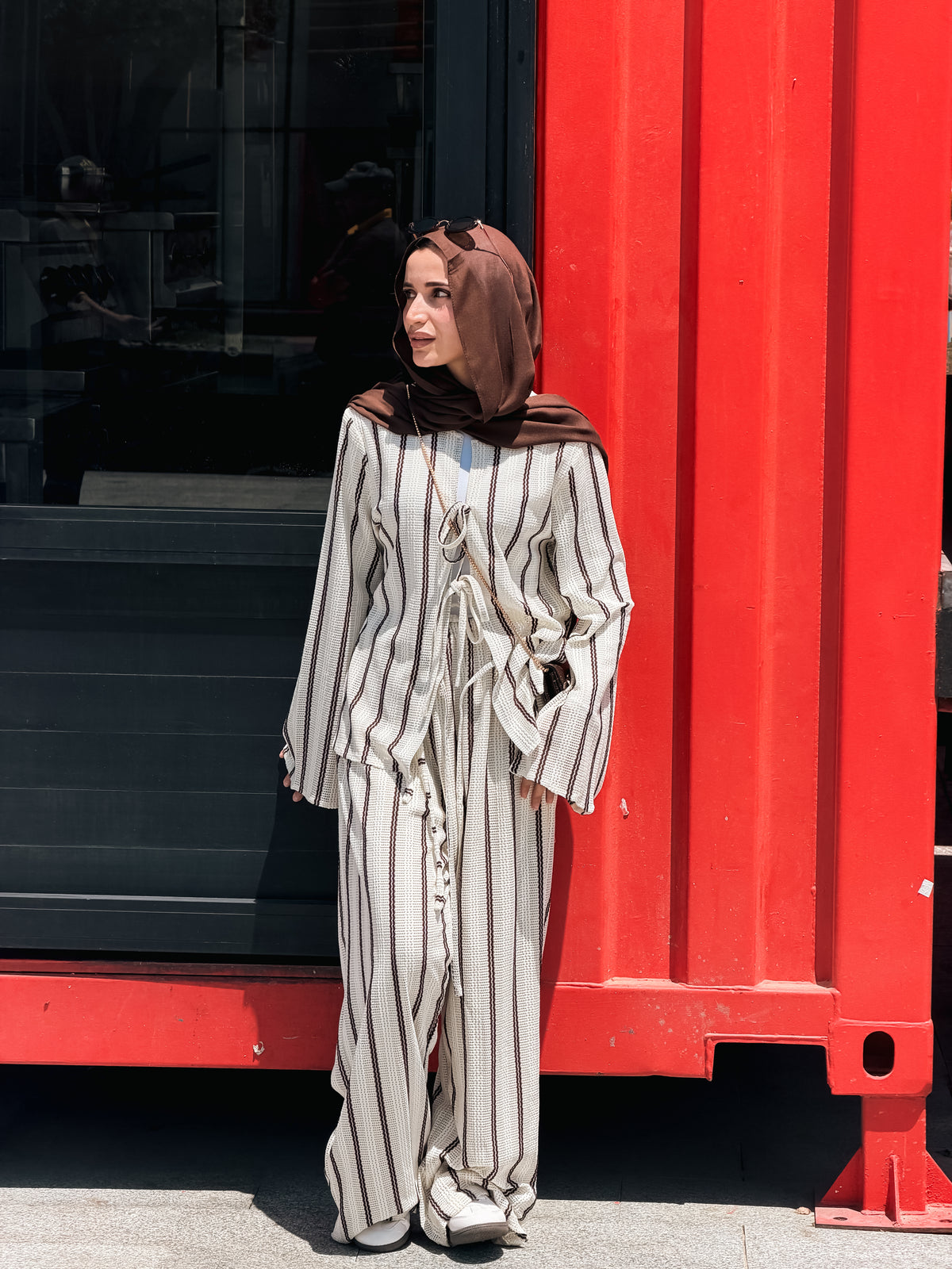 Striped Woven set