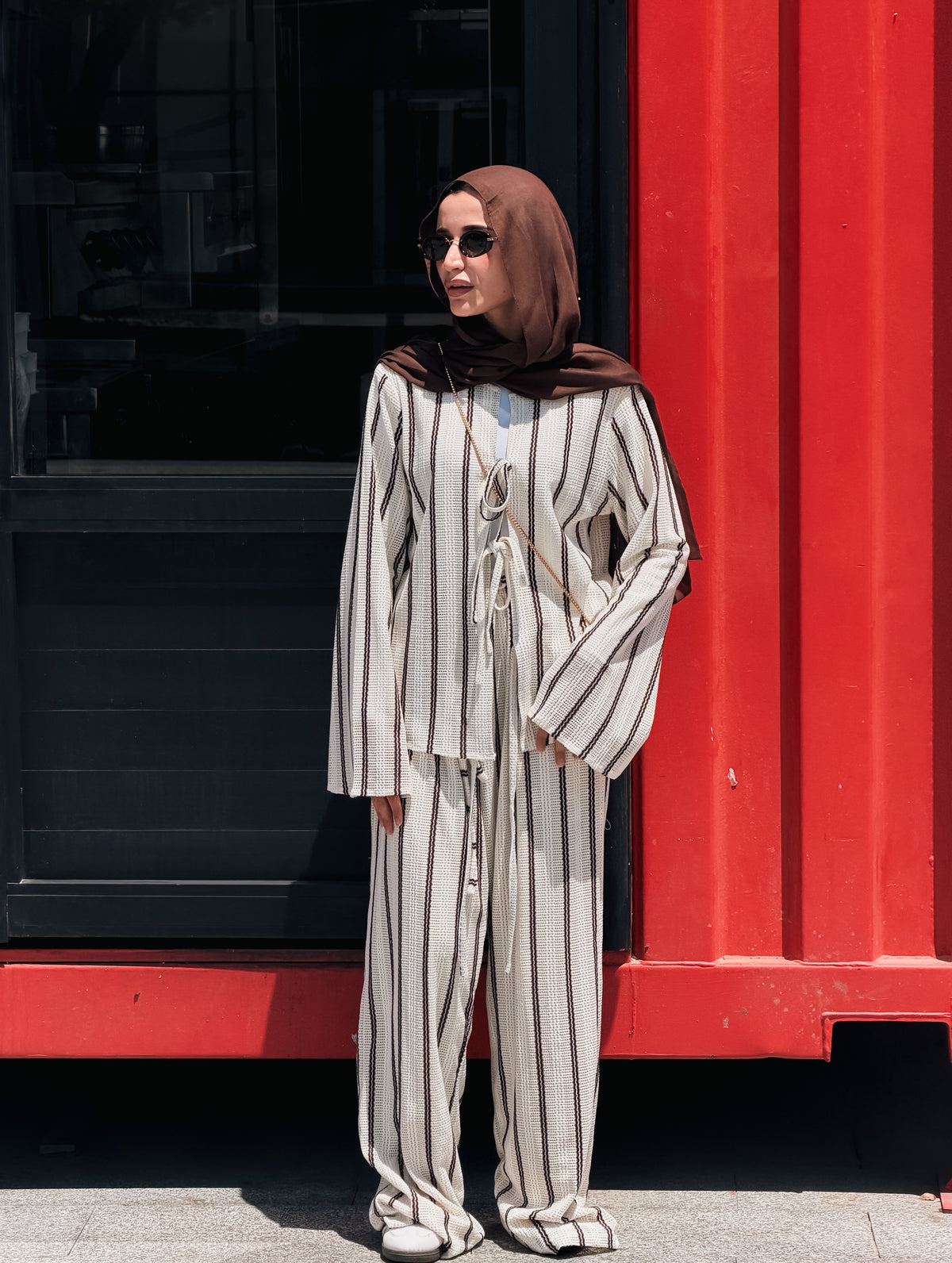 Striped Woven set