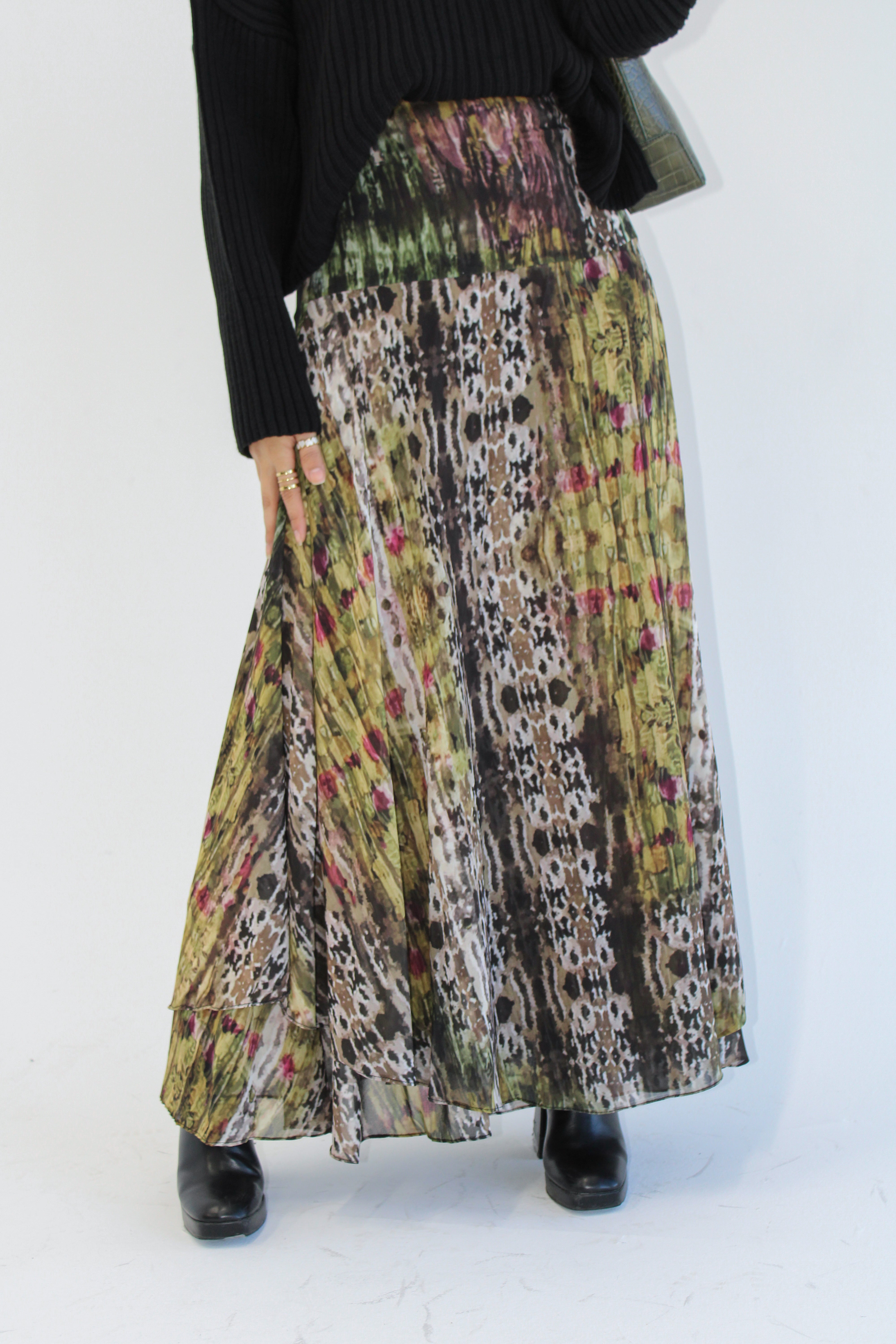 Aira chiffon skirt