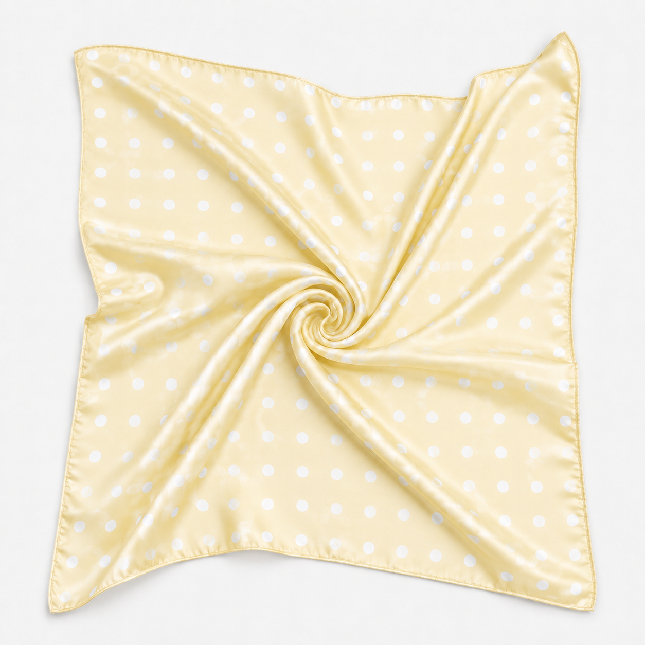 Polka-Dot Square Scarf In Yellow
