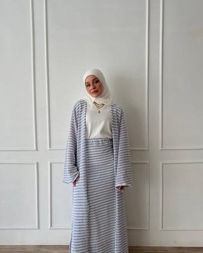 Eva set in white&blue