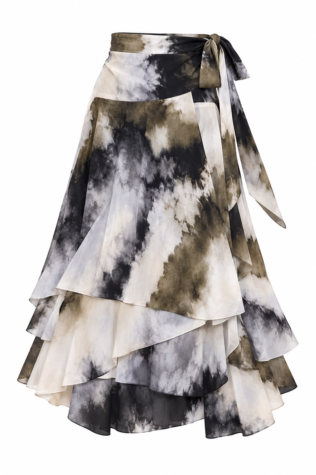 Ruffle Chiffon Skirt