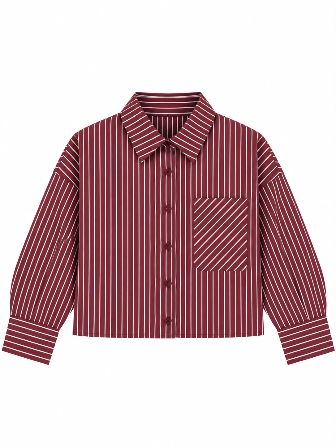 Cropped Striped Shirt