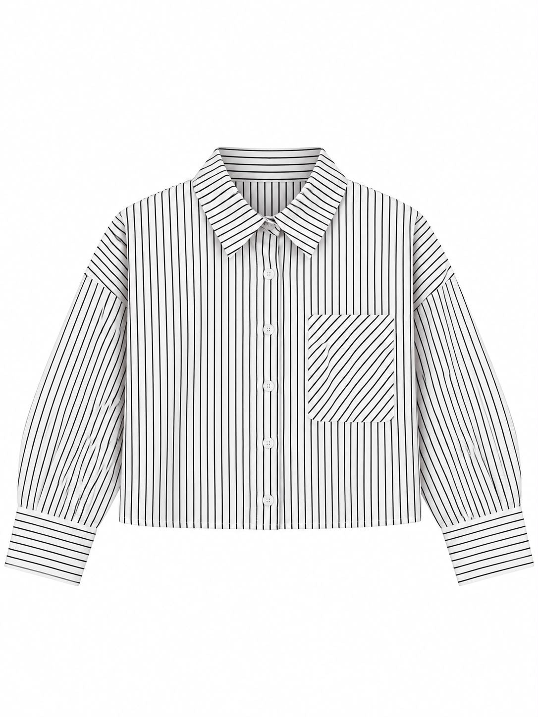 Cropped Striped Shirt