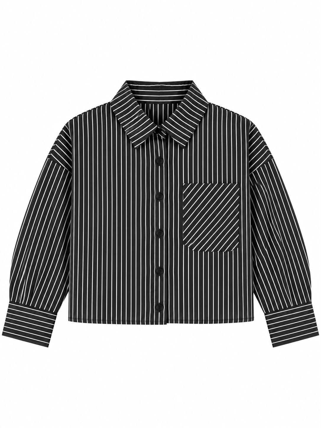 Cropped Striped Shirt