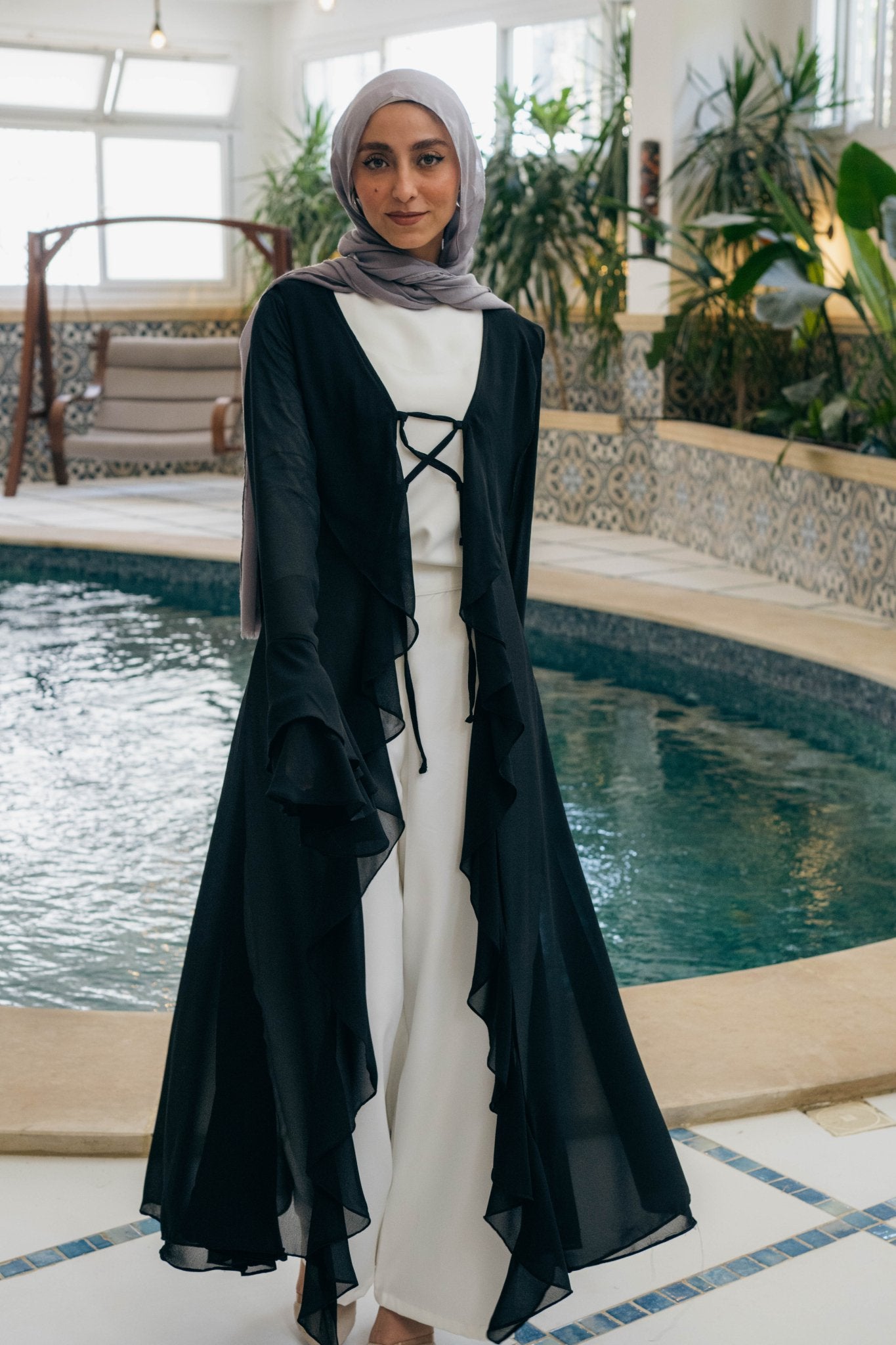 Alvaro kimono with ruffles - Lillyscarfofficial