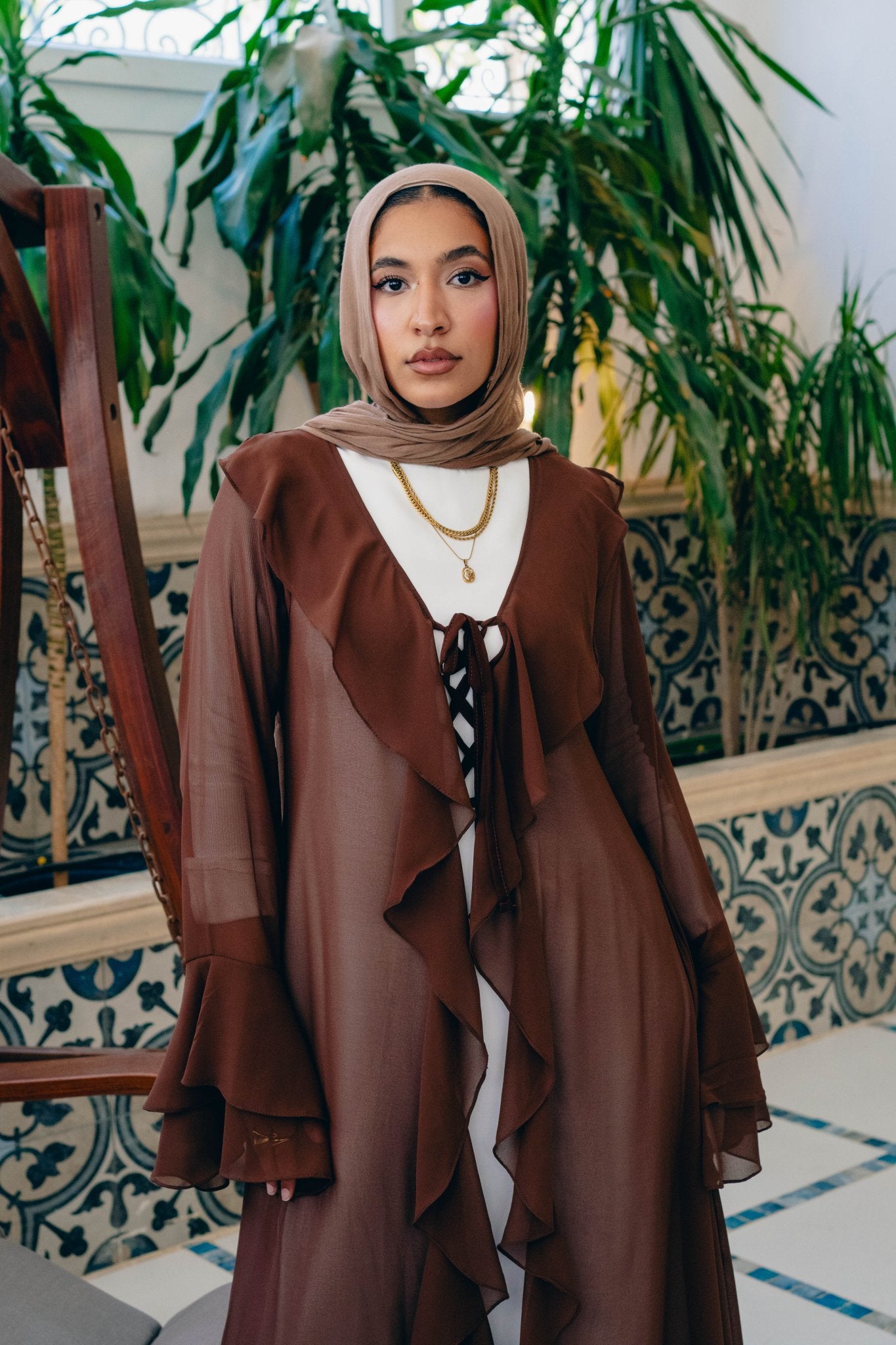 Alvaro kimono with ruffles - Lillyscarfofficial