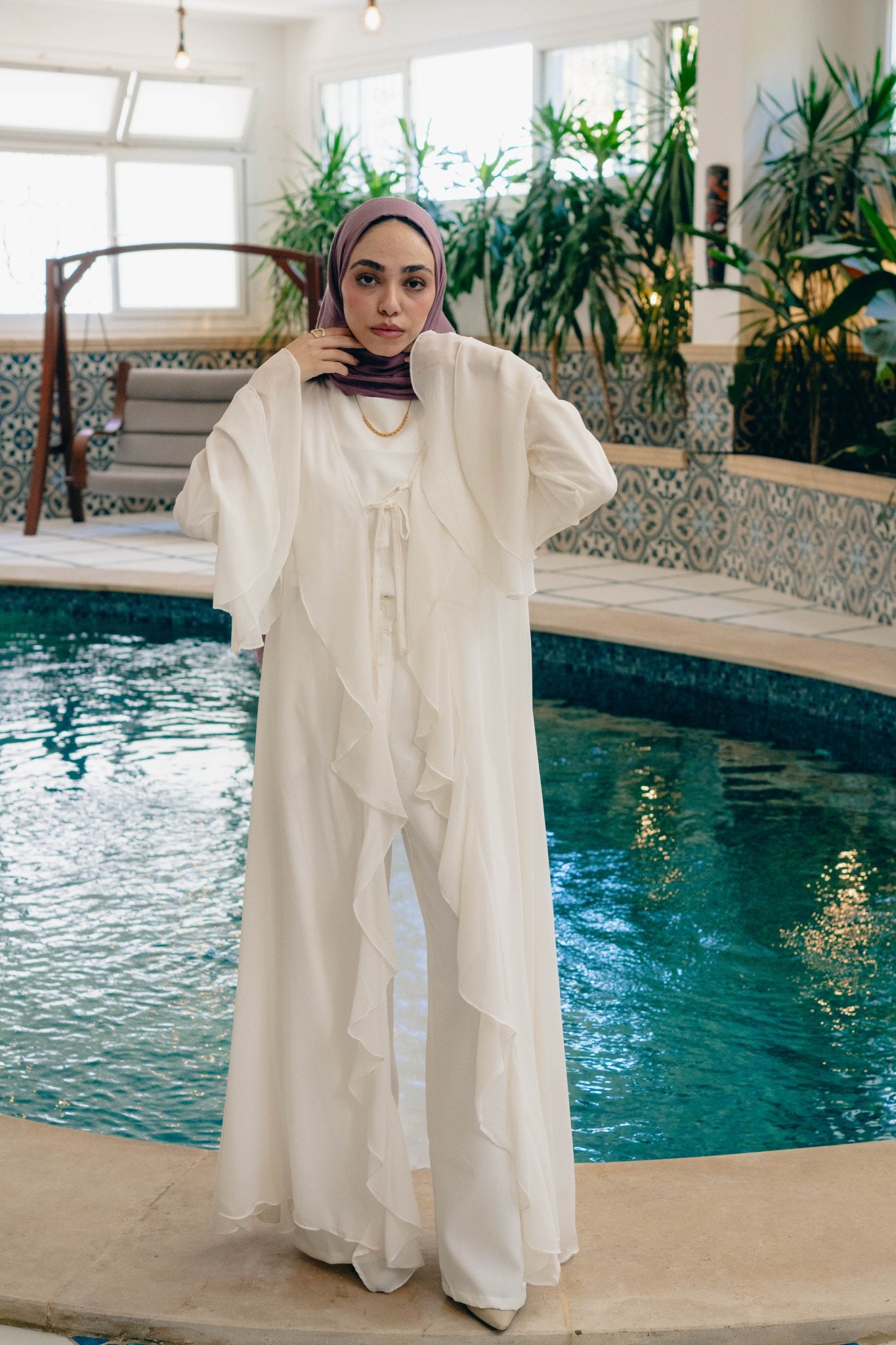 Alvaro kimono with ruffles - Lillyscarfofficial