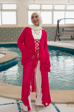 Alvaro kimono with ruffles - Lillyscarfofficial