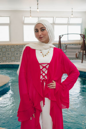 Alvaro kimono with ruffles - Lillyscarfofficial