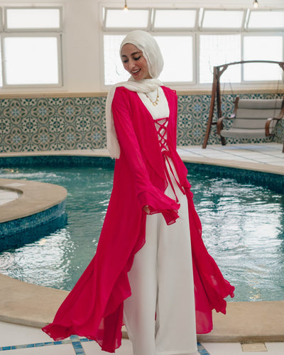 Alvaro kimono with ruffles - Lillyscarfofficial