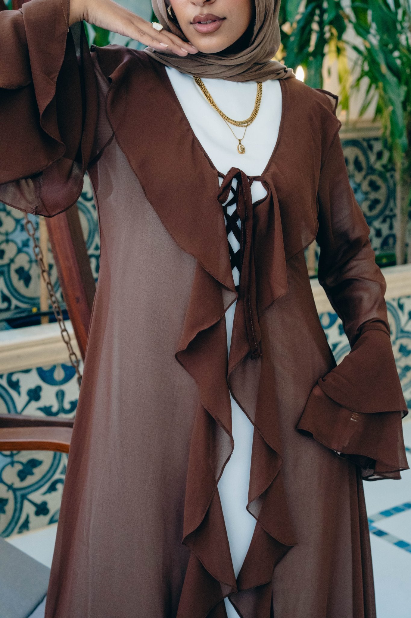 Alvaro kimono with ruffles - Lillyscarfofficial