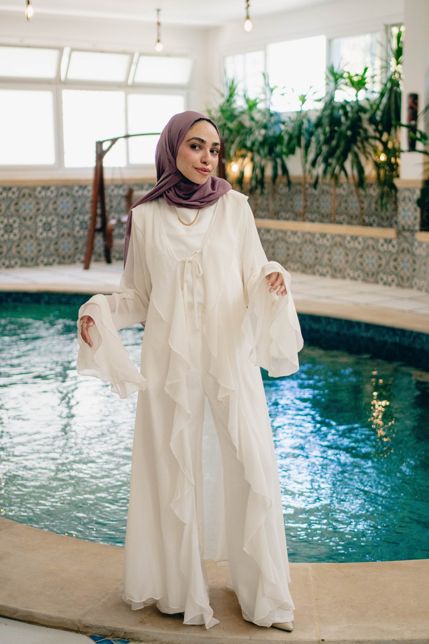 Alvaro kimono with ruffles - Lillyscarfofficial